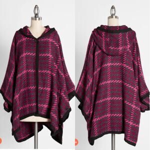 ModCloth Plaid Little Red Riding Hood Cape Size XS